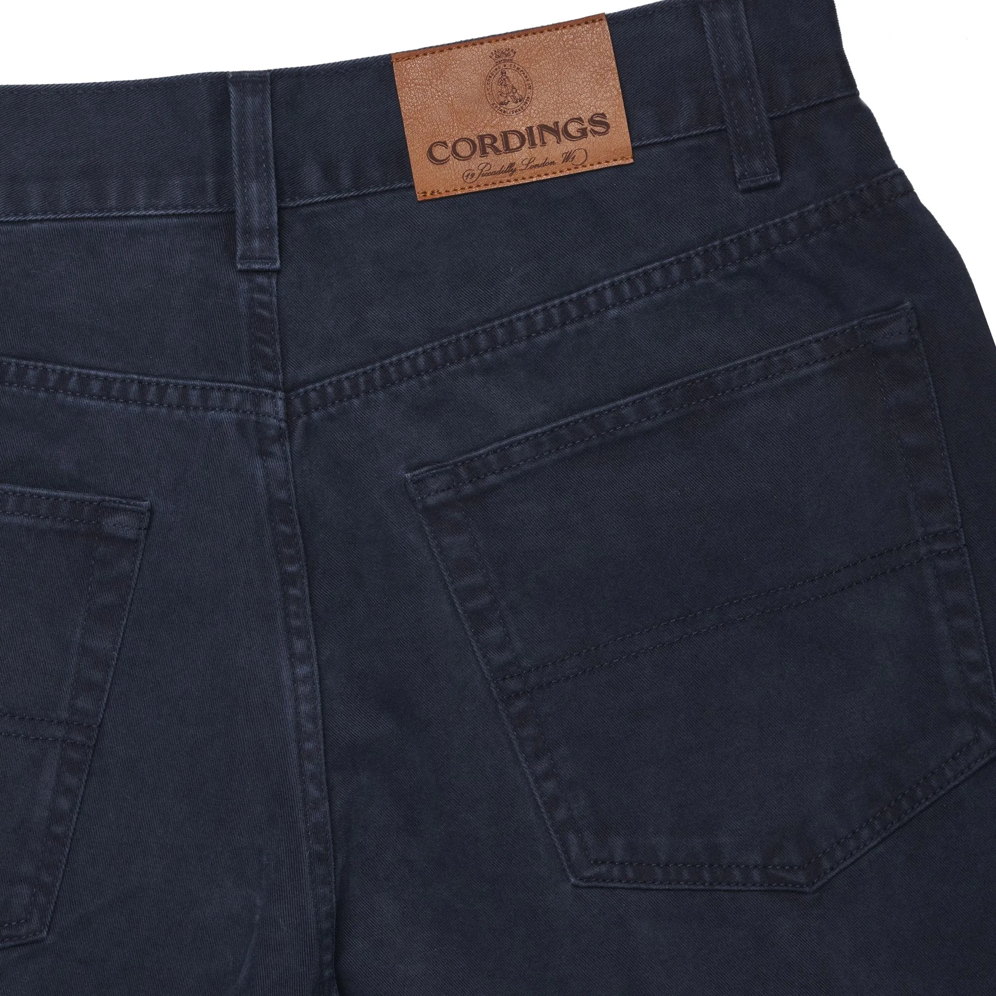 Navy Tiverton Washed Jeans - Relaxed Fit