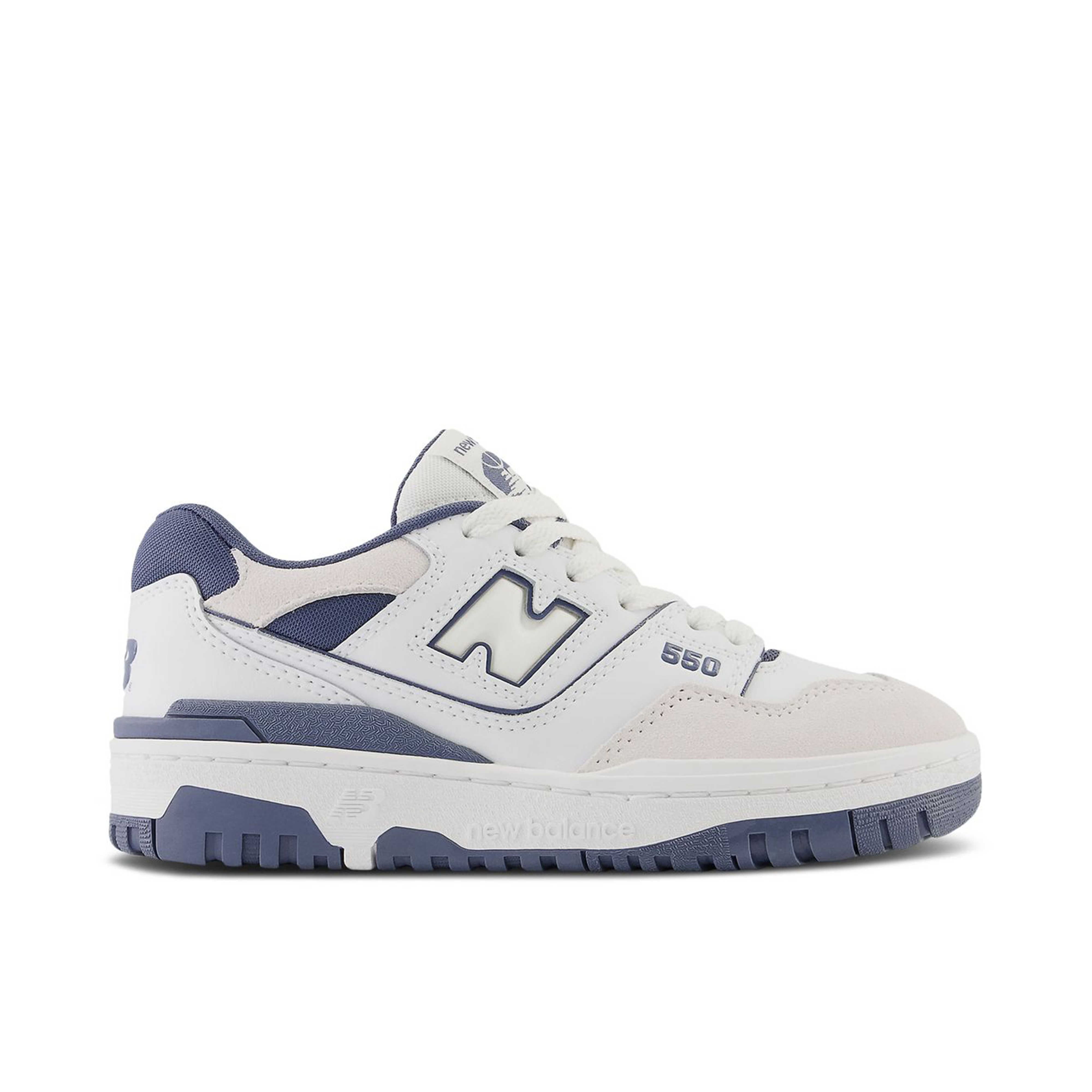 New Balance 550 White Vintage Indigo GS | GSB550TG | Laced