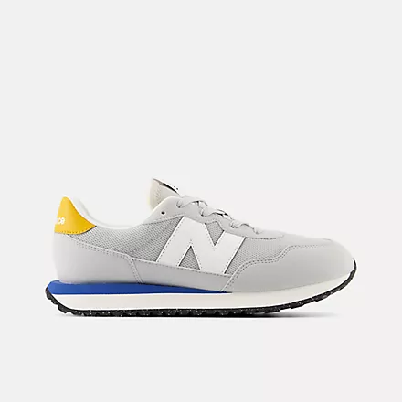 New Balance Big Kid’s 237 Brighton Grey with Blue Agate