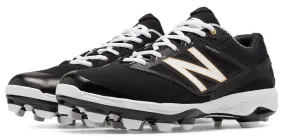 New Balance - Black/White Low Rubber Baseball Cleats (PL4040B3)