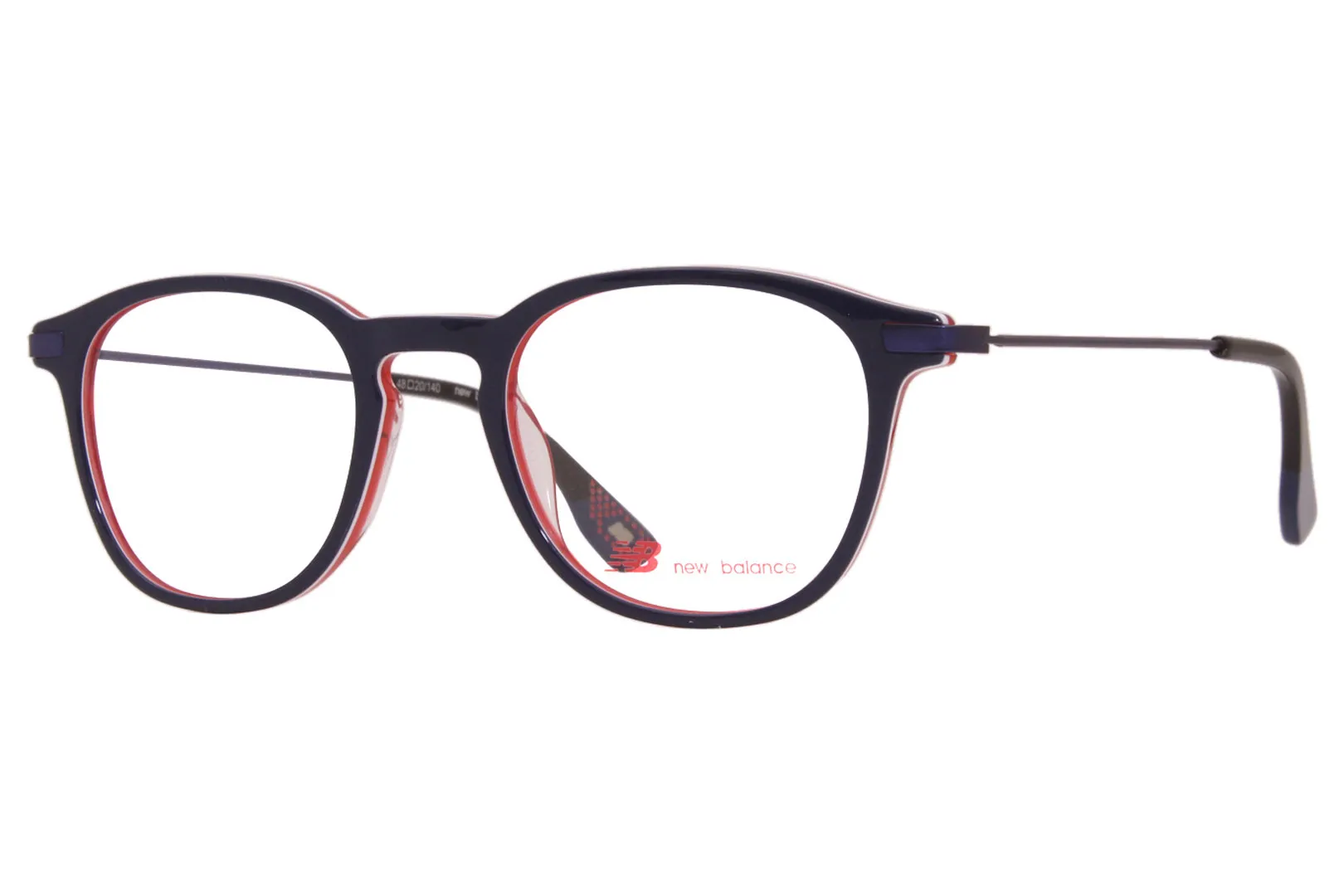 New Balance Eyeglasses Men's NB408202 Navy/Red 48-20-140