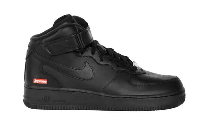 Nike Air Force 1 Mid Supreme Black