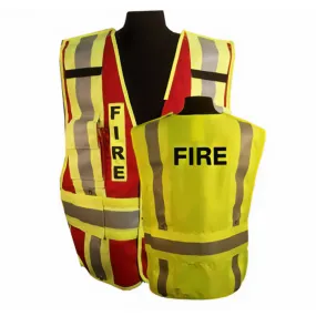 NSA FR Hi Vis Type P Red Break-Away Made in USA FIRE Safety Vest VNT99340-RED