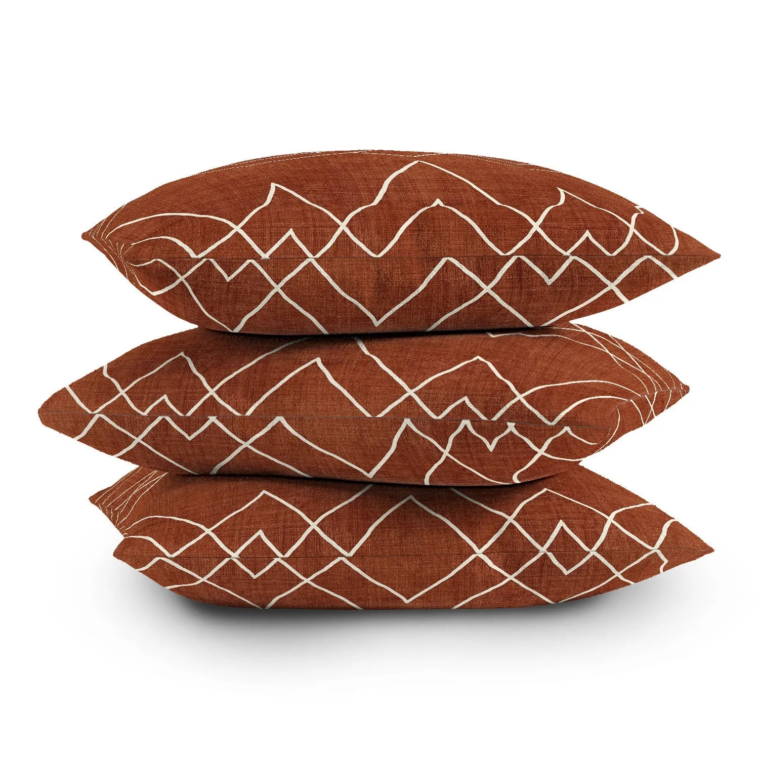 Nudo Rust Indoor / Outdoor Throw Pillows (DS) DD