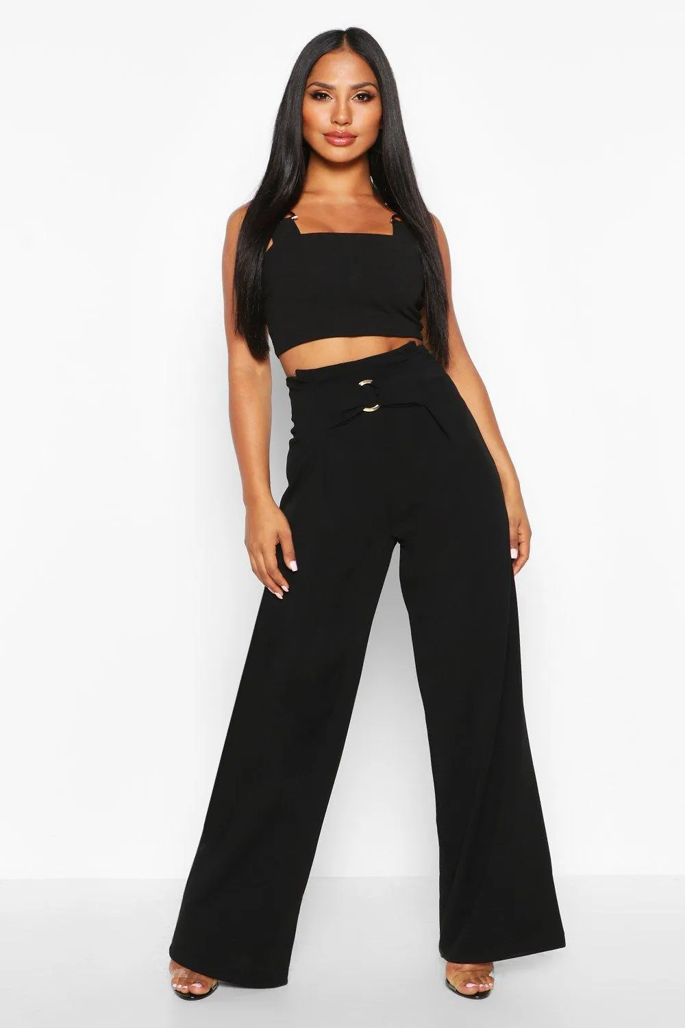 O Ring Wide Leg Pants