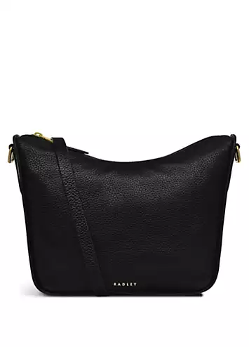 Oak Street Black Medium Ziptop Crossbody Bag by Radley London | Look Again