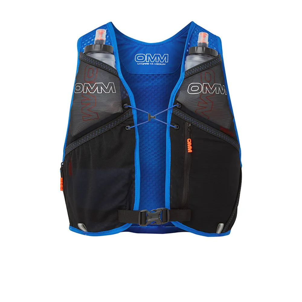 OMM MountainFire 15L Running Vest with 2 x 350ml Flexi Flasks (Small) - AW24