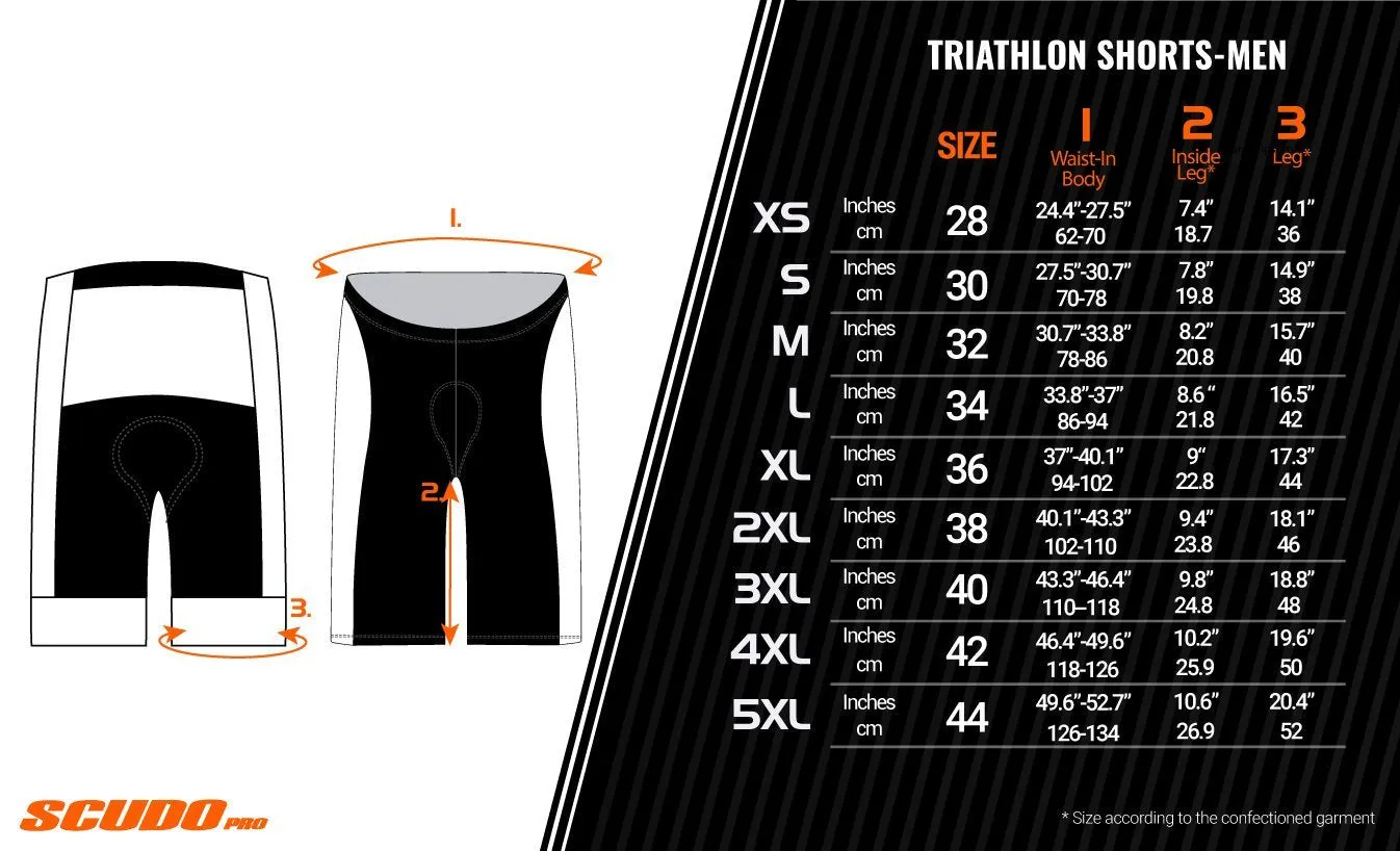 Orange Triathlon Shorts