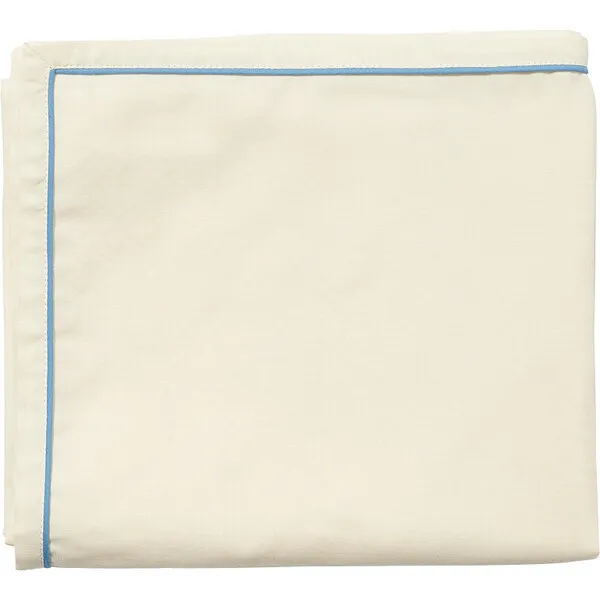 Oso & Me Swaddle Contrast Piped Blanket, Blue