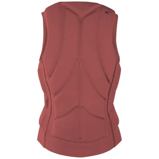 O'Neill Slasher Comp B Womens Impact Vest - Tea Rose/Abyss