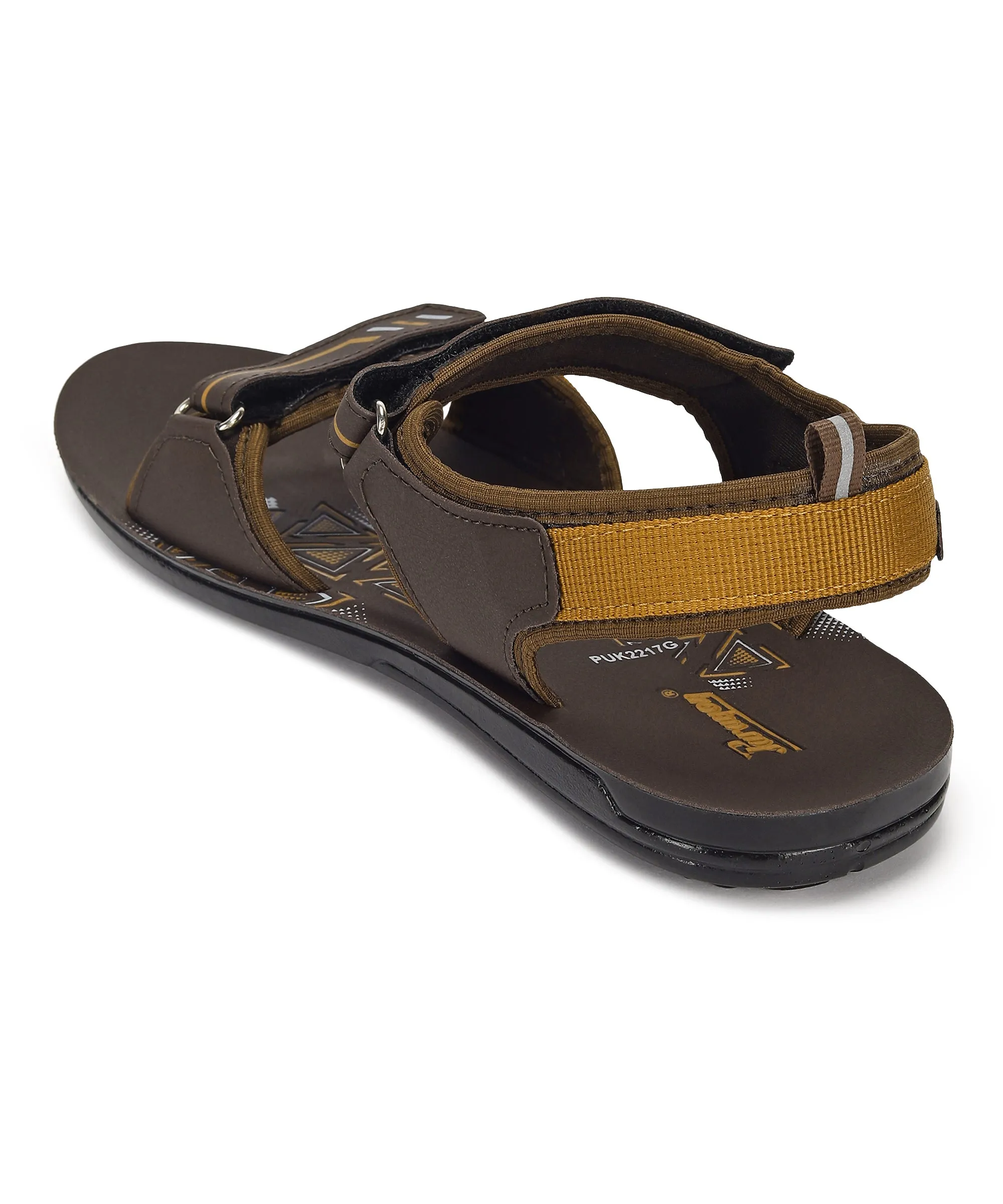 Paragon PUK2217G Men Stylish Velcro Sandals | Comfortable Sporty Sandals for Daily Outdoor Use | Casual Athletic Sandals with Cu