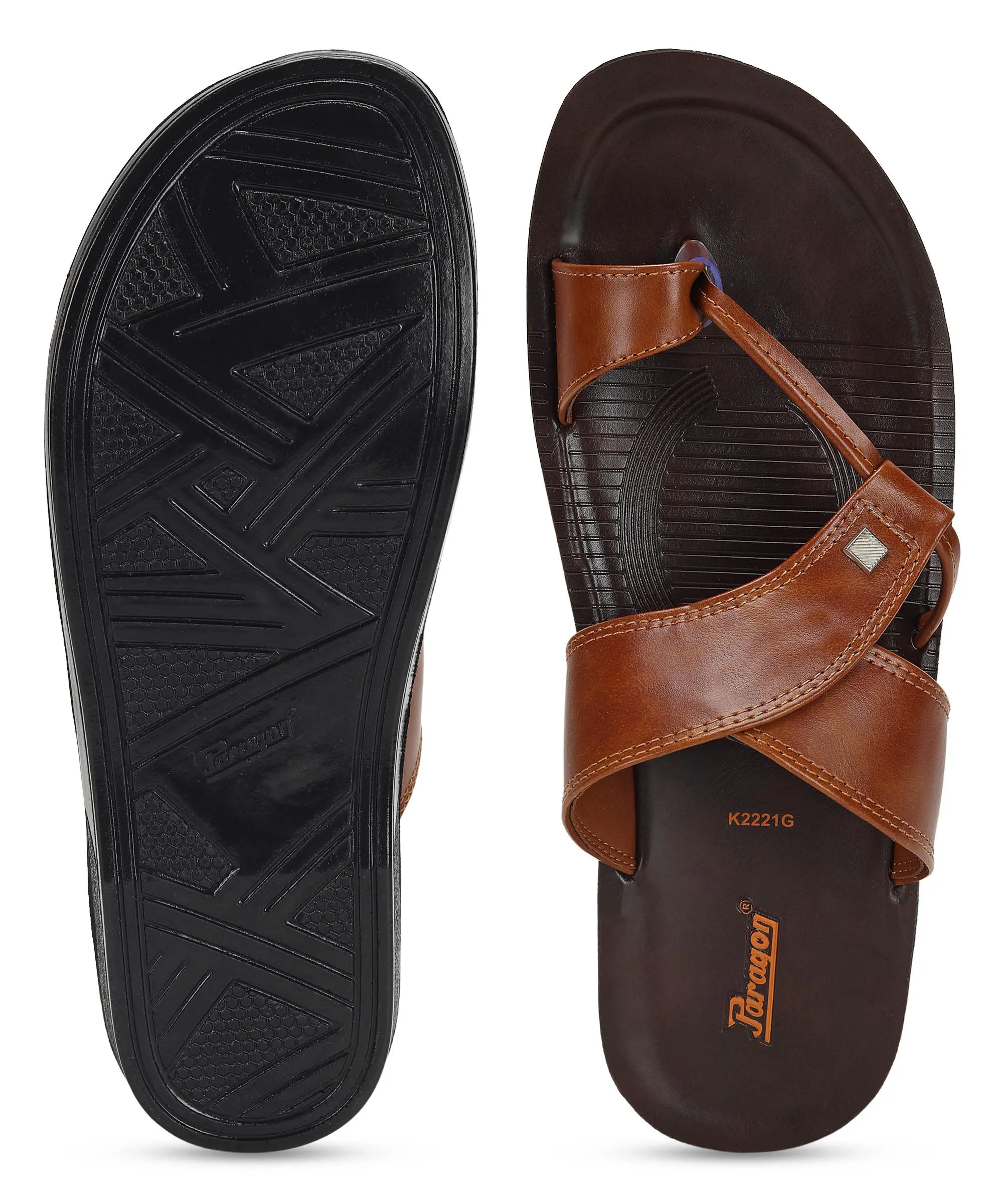 Paragon PUK2221G  Men Stylish Sandals | Comfortable Sandals for Daily Outdoor Use | Casual Formal Sandals with Cushioned Soles