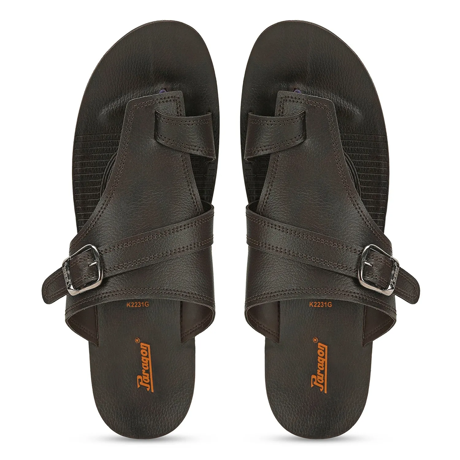 Paragon PUK2231G Men Stylish Sandals | Comfortable Sandals for Daily Outdoor Use | Casual Formal Sandals with Cushioned Soles