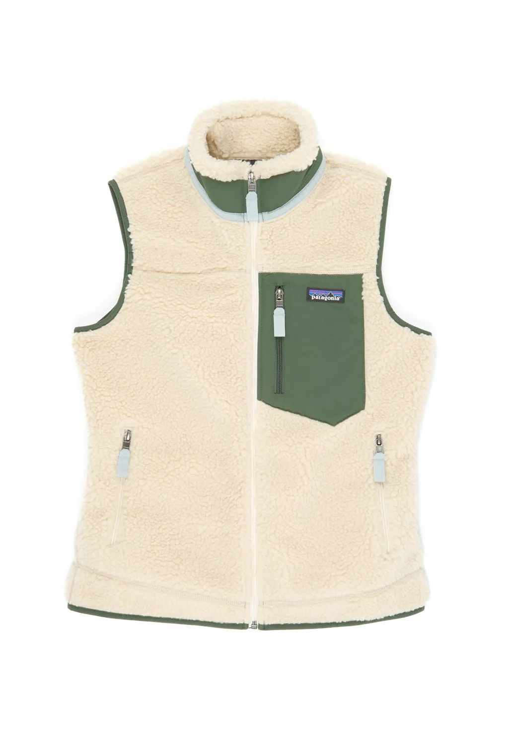 Patagonia Women's Classic Retro-X Vest - Dark Natural w/Torrey Pine Green