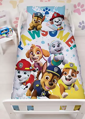 PAW Patrol Splodge ’Pawsome’ Junior Duvet Cover Set | Kaleidoscope