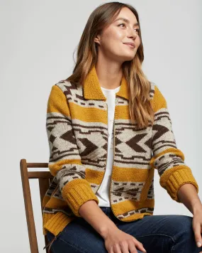 Pendleton Graphic Shetland Zip Sweater