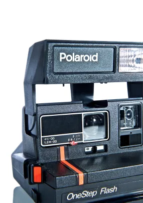 Polaroid 600 Red Stripe Camera-