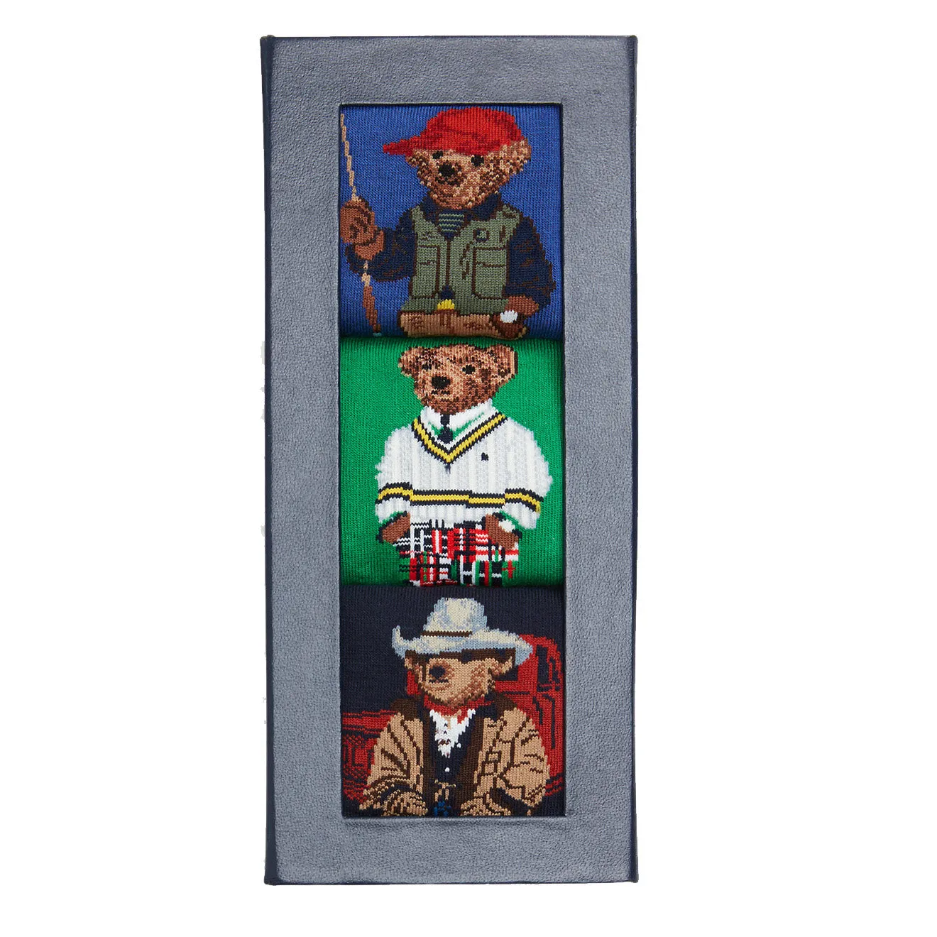 Polo Ralph Lauren Polo Bear 3-Sock Gift Set Gb Fisher Bear