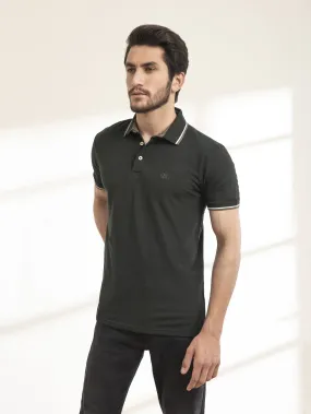 POLO SHIRT TIPPING GREEN