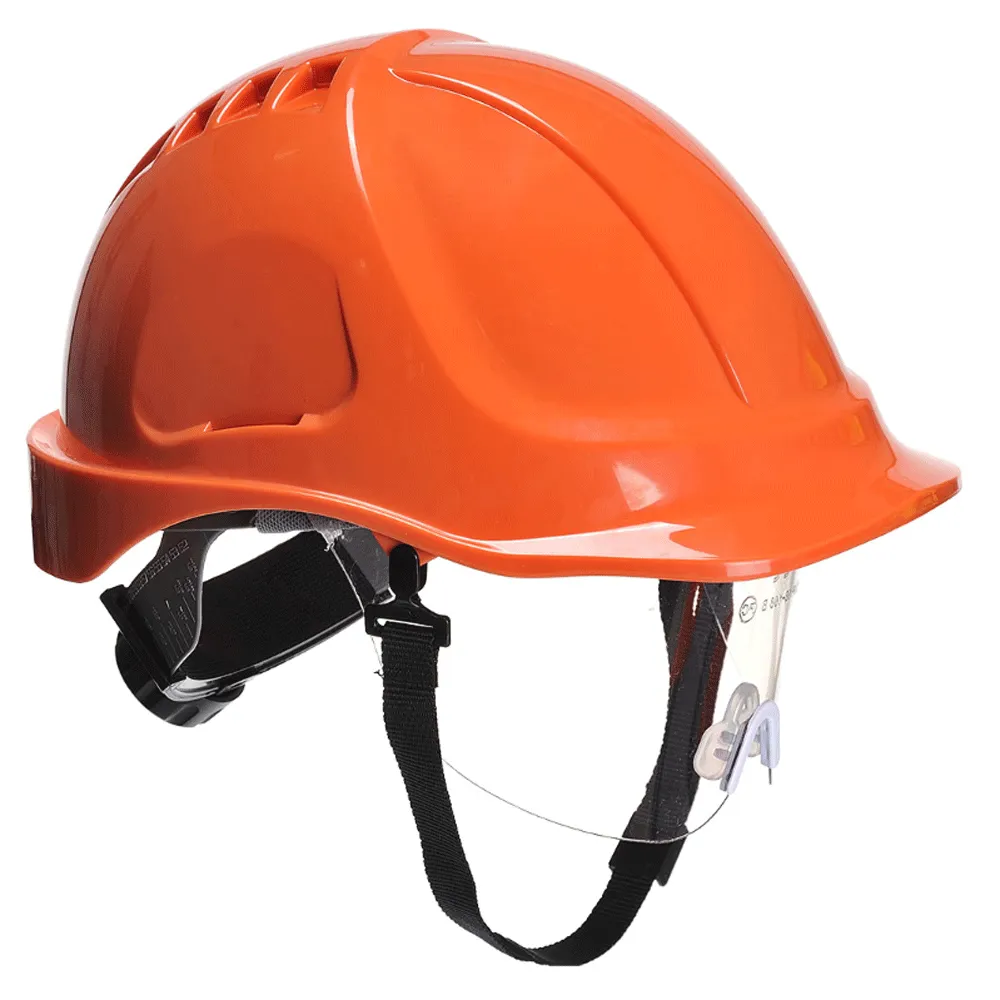 Portwest PW54 Endurance Plus Visor Hard Hat Helmet Various Colours