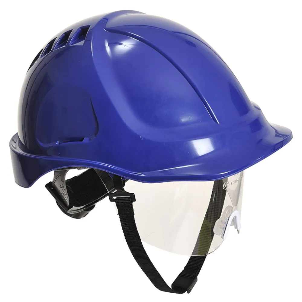 Portwest PW54 Endurance Plus Visor Hard Hat Helmet Various Colours