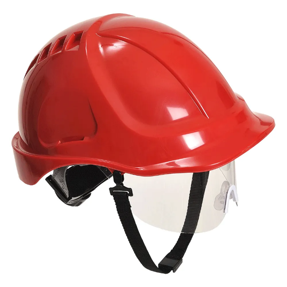 Portwest PW54 Endurance Plus Visor Hard Hat Helmet Various Colours