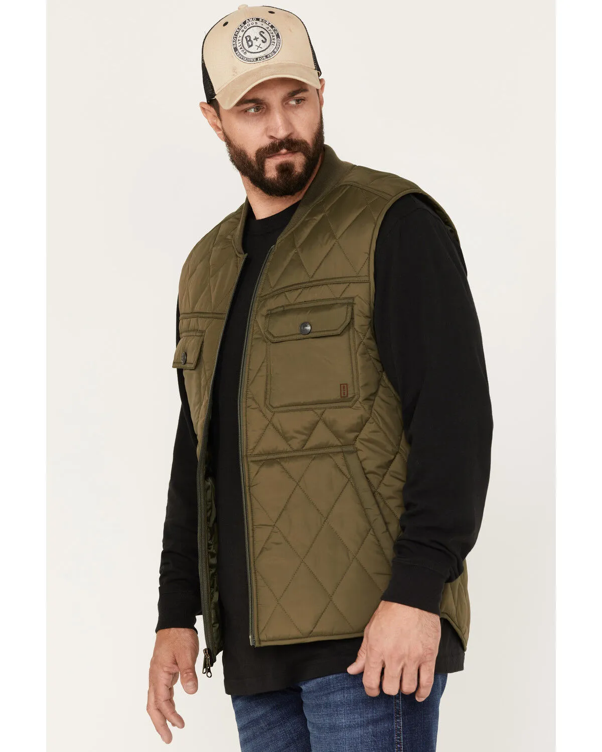 Product Name:  Brothers and Sons Men's Quilted Varsity Vest