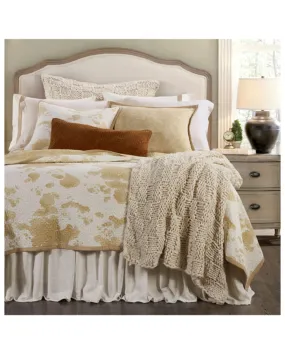 Product Name:  HiEnd Accents Elsa Light Tan Cowhide Reversible 3-Piece Full/Queen Quilt Set