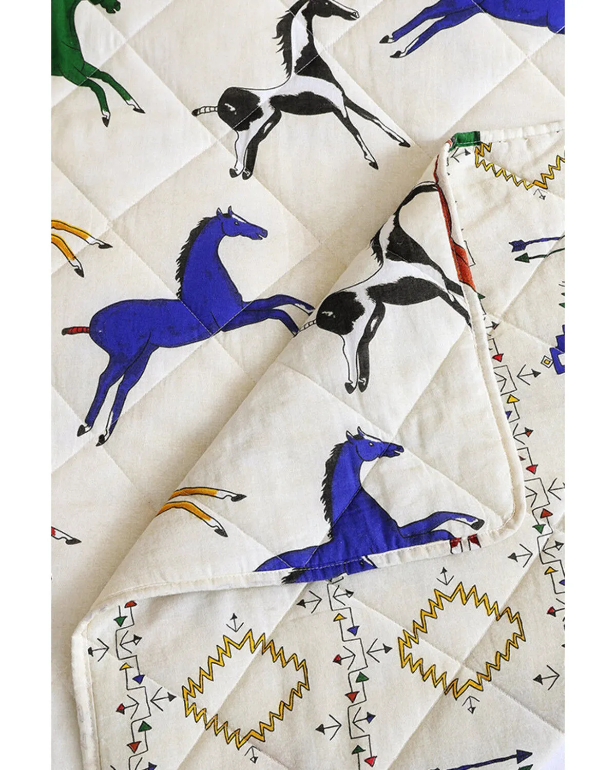 Product Name:  HiEnd Accents Wild Horses Reversible 3 Piece Quilt Set - King Size