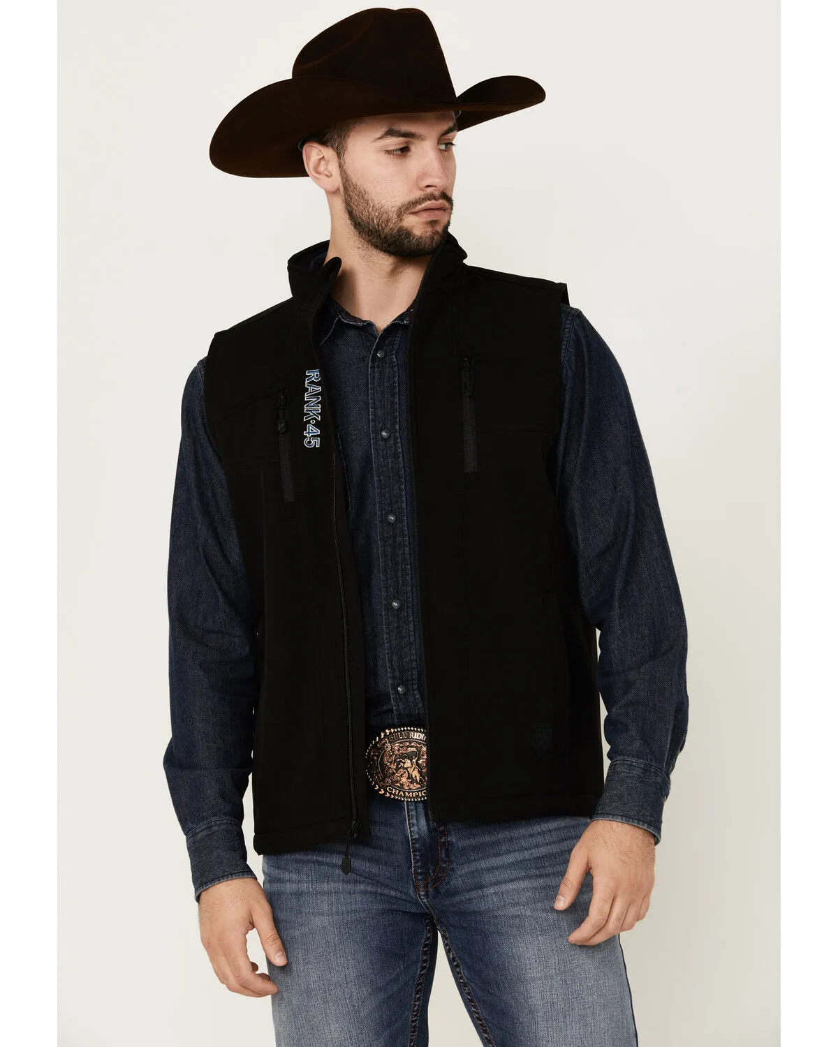 Product Name:  RANK 45® Men's Ralington Embroidered Softshell Vest