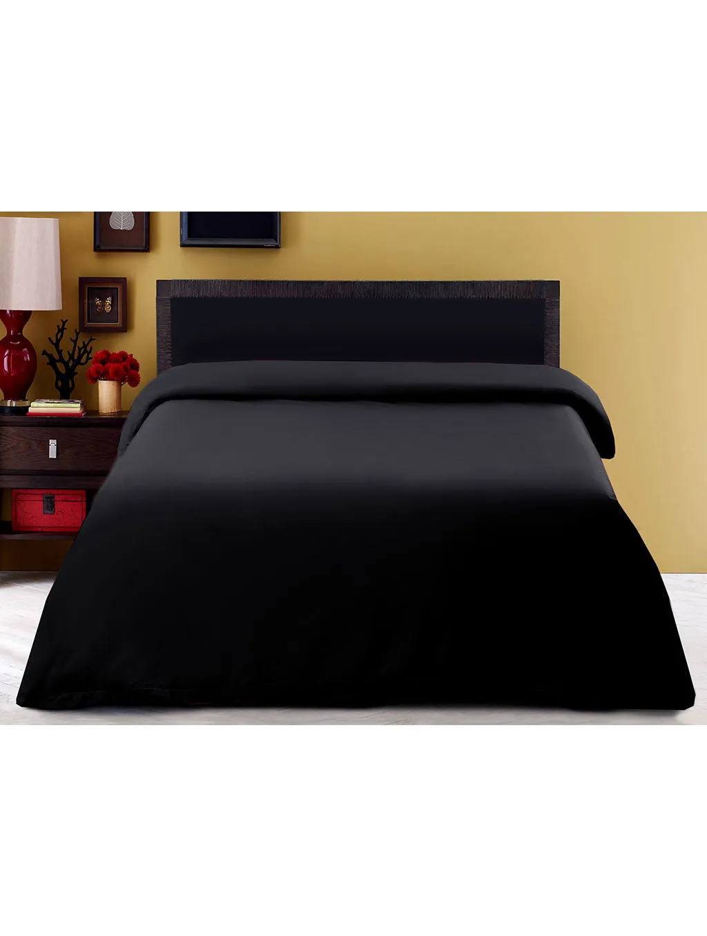 Quilt Cover Dyed Queen Black