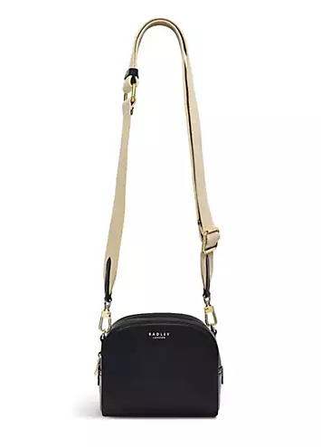 Radley London Arden Crescent Black Small Zip Around Crossbody Bag | Kaleidoscope