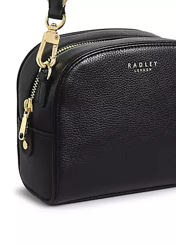 Radley London Arden Crescent Black Small Zip Around Crossbody Bag | Kaleidoscope