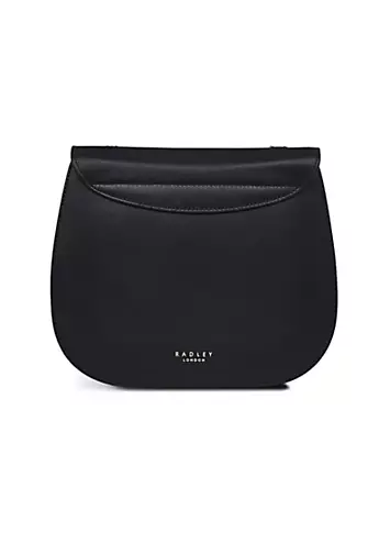 Radley London Burton Way Black Small Flapover Crossbody Bag | Kaleidoscope