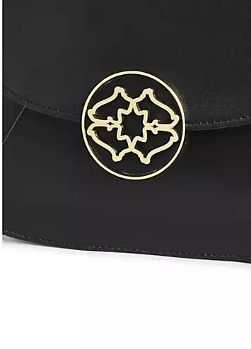 Radley London Burton Way Black Small Flapover Crossbody Bag | Kaleidoscope