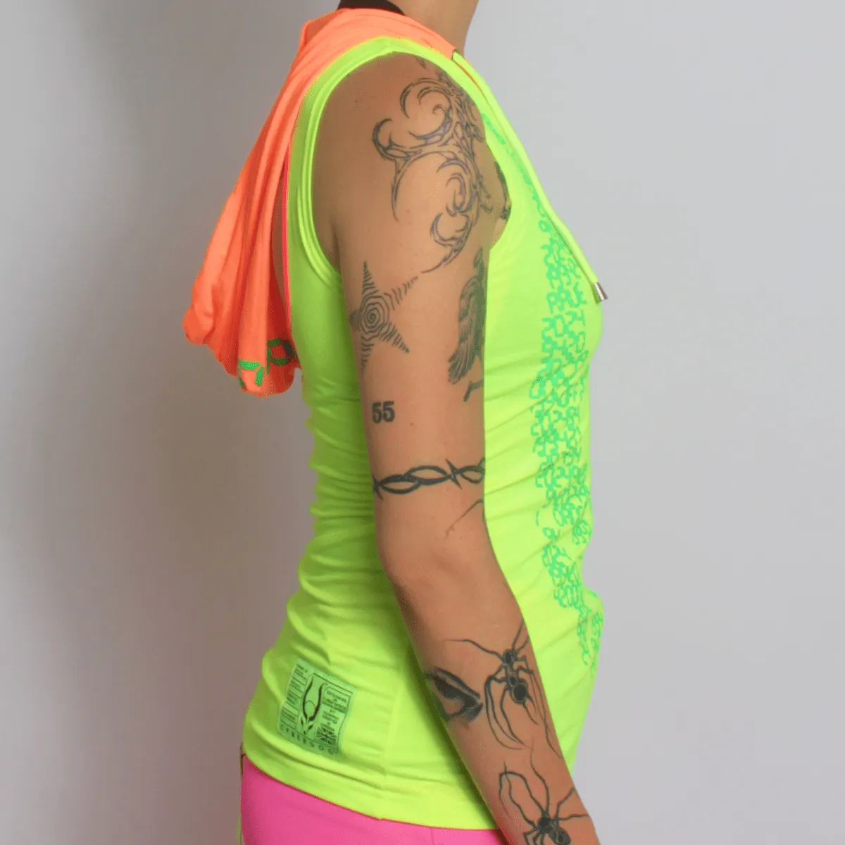 RAVE ON TECH VEST MUTLI NEON WOMENS