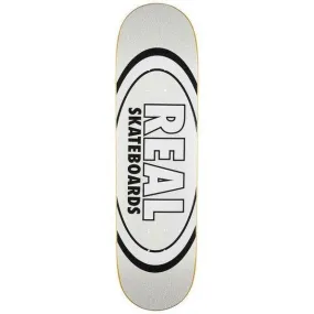 Real Skateboards Easy Rider Oval Deck 8.5 White Glitter