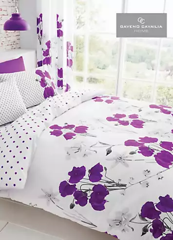 Reversible Poppy Duvet Cover & Standard Pillowcase Set by Kaleidoscope | Kaleidoscope