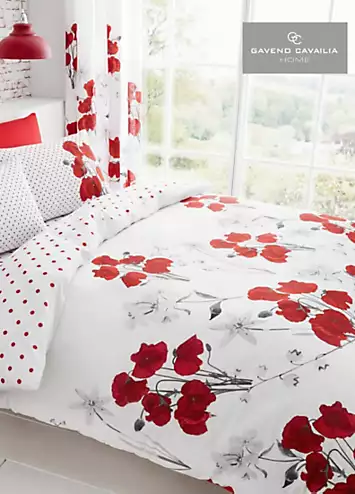 Reversible Poppy Duvet Cover & Standard Pillowcase Set by Kaleidoscope | Kaleidoscope