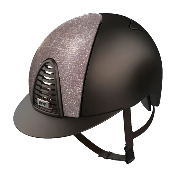 Riding Helmet Cromo 2.0 Textile Brown - Galassia Pink Front by KEP Italia