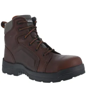 Rockport More Energy - Women's Brown 6 Lace to Toe Waterproof Work Boot #RK664