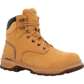 Rocky - Men's 6 Rams Horn Wheat Waterproof Work Boot - RKK0442