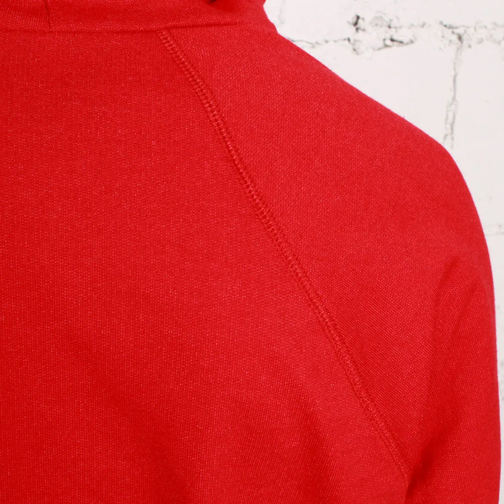 Rudimental Paneled Terry Hoodie Red