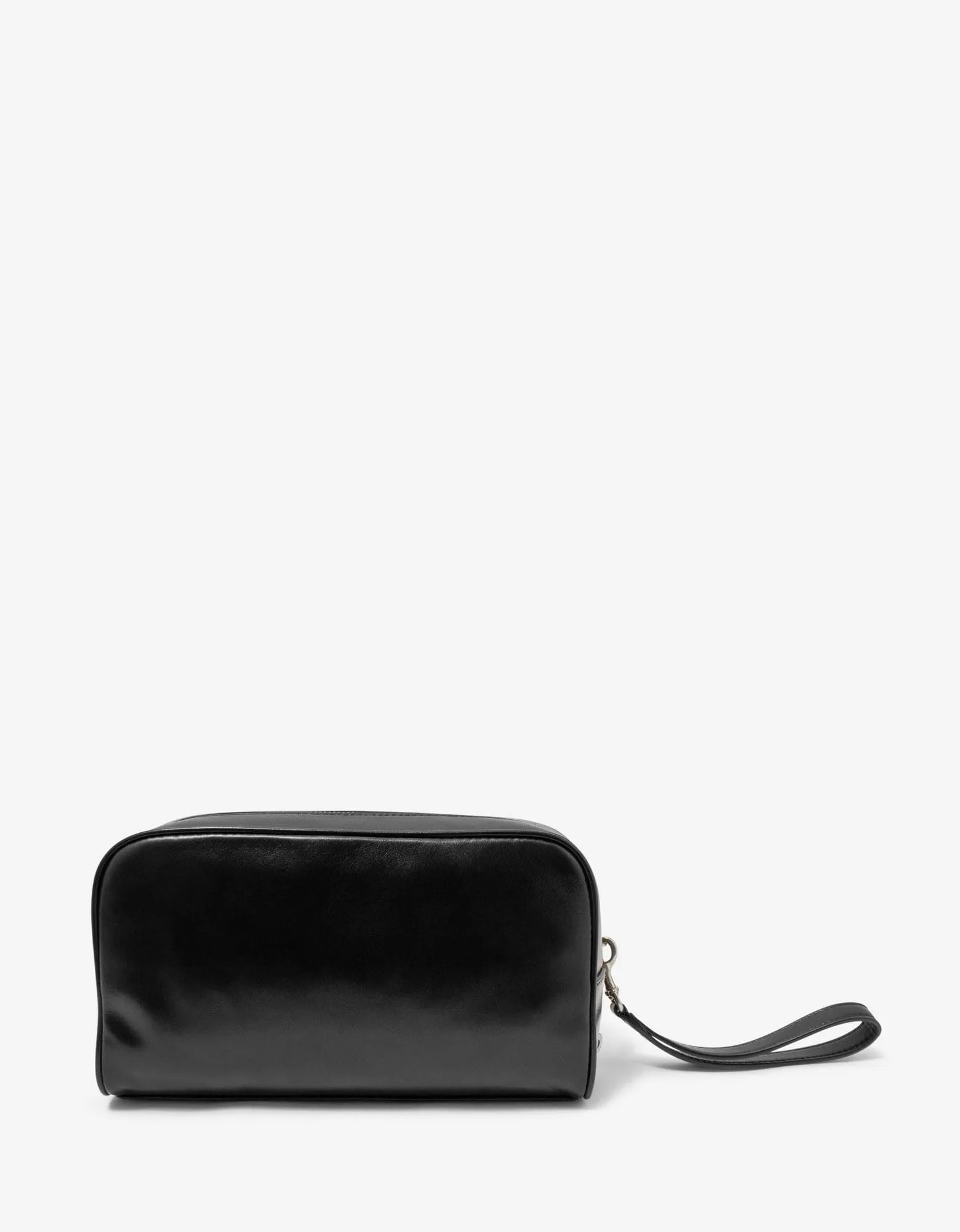 Saint Laurent Black Leather Camera Pouch