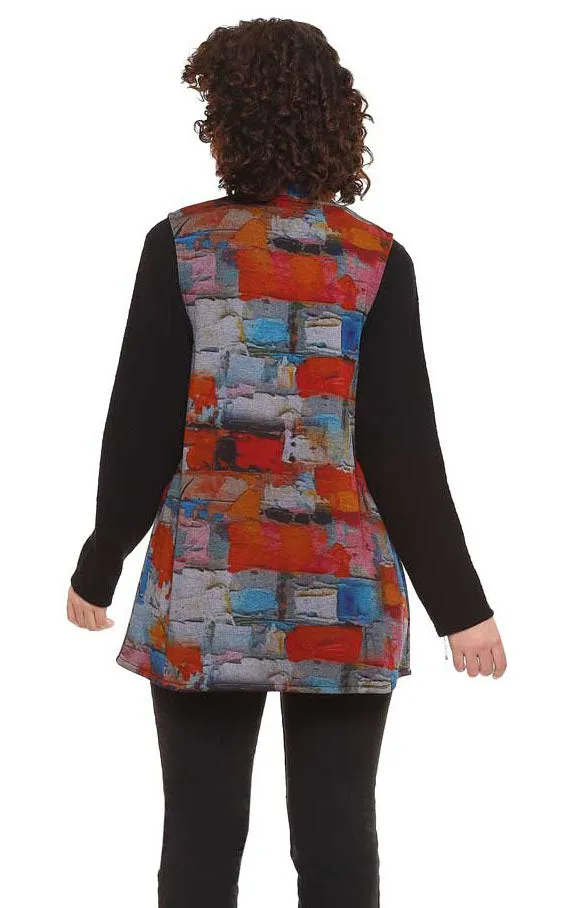 *SALE* PARSLEY & SAGE REVERSIBLE VEST ALANA - MULTI - 24W252F