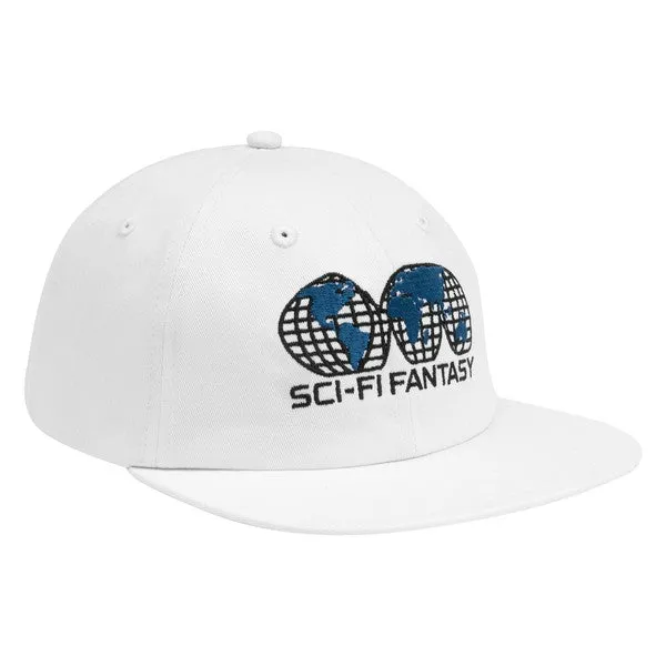 Sci-Fi Fantasy Skateboards Global Logo Hat White