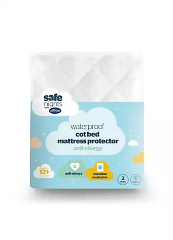 Silentnight Safe Nights Anti Allergy Waterproof Cot Bed Mattress Protector | Grattan