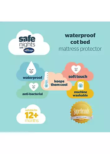 Silentnight Safe Nights Anti Allergy Waterproof Cot Bed Mattress Protector | Grattan