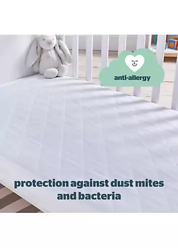 Silentnight Safe Nights Anti Allergy Waterproof Cot Bed Mattress Protector | Grattan