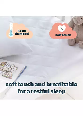 Silentnight Safe Nights Anti Allergy Waterproof Cot Bed Mattress Protector | Grattan